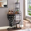 Generic XMRCLP 5 Tier Wine Rack Freestanding Floor Wine Bakers