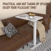 24"x16" Electric Overbed Table, Height Adjustable Rolling Desk