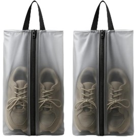 APOMOONS 2 Pack Shoe Bags for Travel, Pack All Water Resistant, Shoe Bag for Travelling Shoe Storage Bags Water Resistant TPU Mesh Shoe Pouch with Zipper and Handle for Men and Women