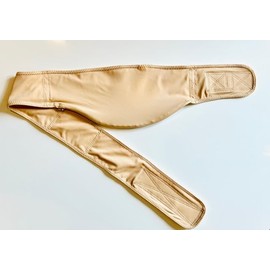 Extreme Beige Soft Stoma Belt: Ostomy Support and Hernia Relief for Men and Women. (Right Side, Size 3 = 32" to 34")