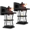 2 Packs Motion Sensor Outdoor Wall Lights - Upgrade Dusk