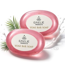 Emelie Products Natural Feminine Soap Bar pH Balanced – 2 Pack x 100g – Cold Process Intimate Wash with Botanical Extracts – Gentle Daily Feminine Hygiene Bar, for Daily Comfort & Fresh Feel
