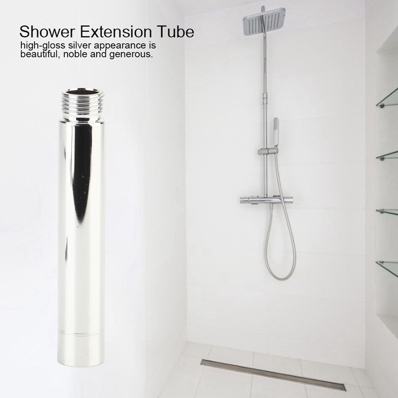 socialme-eu 4 Inch Stainless Steel Shower Extension Round with Chrome