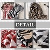 CHROME CRANE (Chrome Crane) Women's Stole Zebra Pattern Animal Design