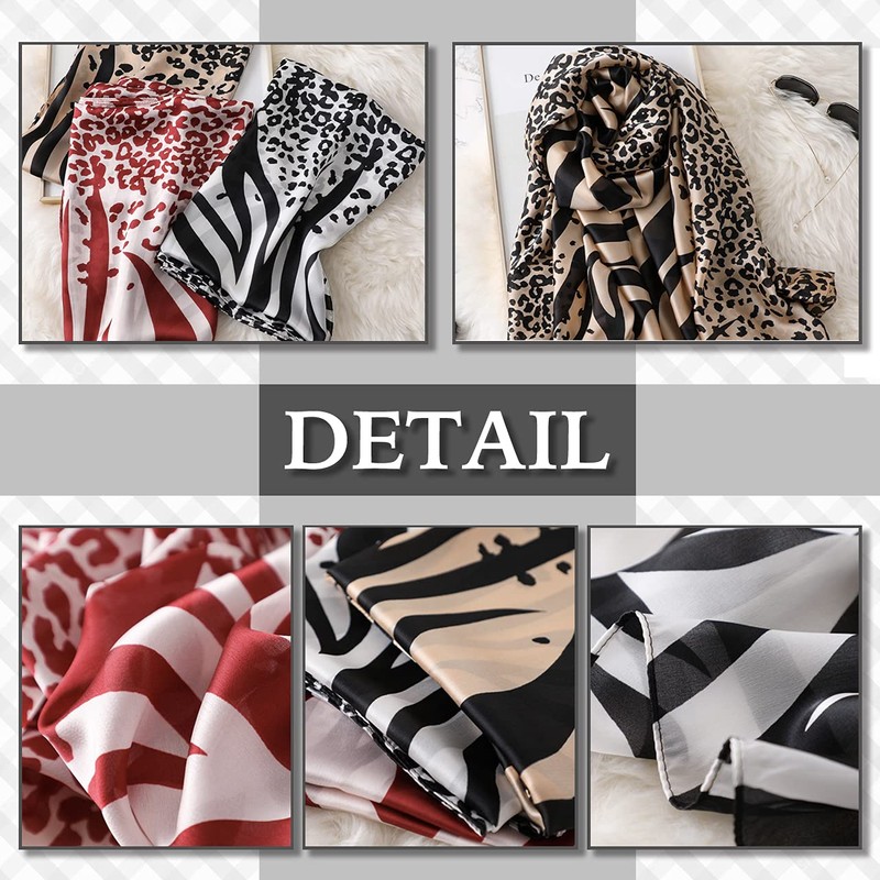 CHROME CRANE (Chrome Crane) Women's Stole Zebra Pattern Animal Design