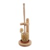 Redecker Natural Toilet Brush (Toilet Brush Set with Edge Cleaner)