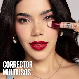 Maybelline Instant Age Rewind Corrector Facial 3 en 1, Borra Ojeras y Líneas Finas, Cubre Imperfecciones, Corrige, Contornea e Ilumina, Cobertura Media Hasta 12H Tono 122 Sand, 6 ml