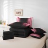 Feelyou Abstract Ombre Comforter Set with Sheets Kids Teens Pink