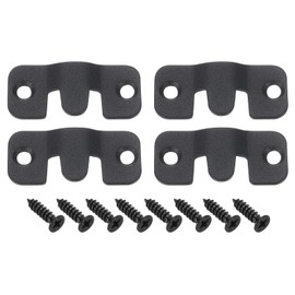 sourcing map 2 Pairs Flush Mount Bracket, 44 x 19mm Heavy Duty Picture Hanger Z Clip Bracket Interlocking Photo Frame Hook with Screw for Picture Display Art Gallery Wall Mount, Black