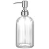 1PCS Glass Soap Dispenser with 304 Rust Proof Stainless Steel