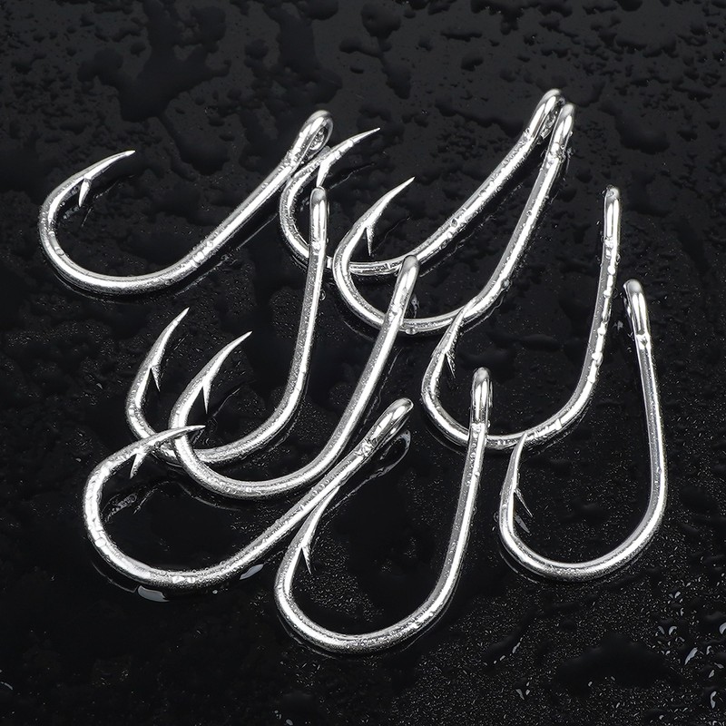Live Bait Fishing Hooks Saltwater,45pcs Catfish Circle Hooks Stainless Steel