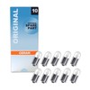 10x Genuine Osram Original 12v R10W (BA15s / 245) 10w