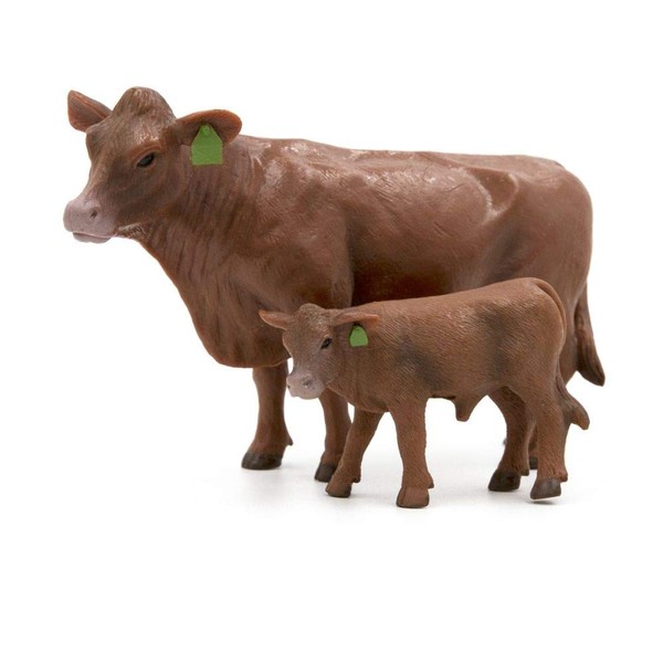 Little Buster Toys Red Angus Cow and Calf Pair - 1/16th Scale