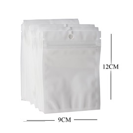 100PCS Small Plastic Jewelry Bags,Resealable Bags for Small Business,Zip Lock bolsitas para joyeria Seed Bags for Jewelry (50PCS-9X12CM)