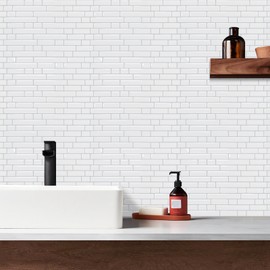 STICKGOO Peel and Stick Backsplash - 10 Sheets of 12”×12” - 3D Self Adhesive Peel and Stick Tile Backsplash for Kitchen & Bathroom