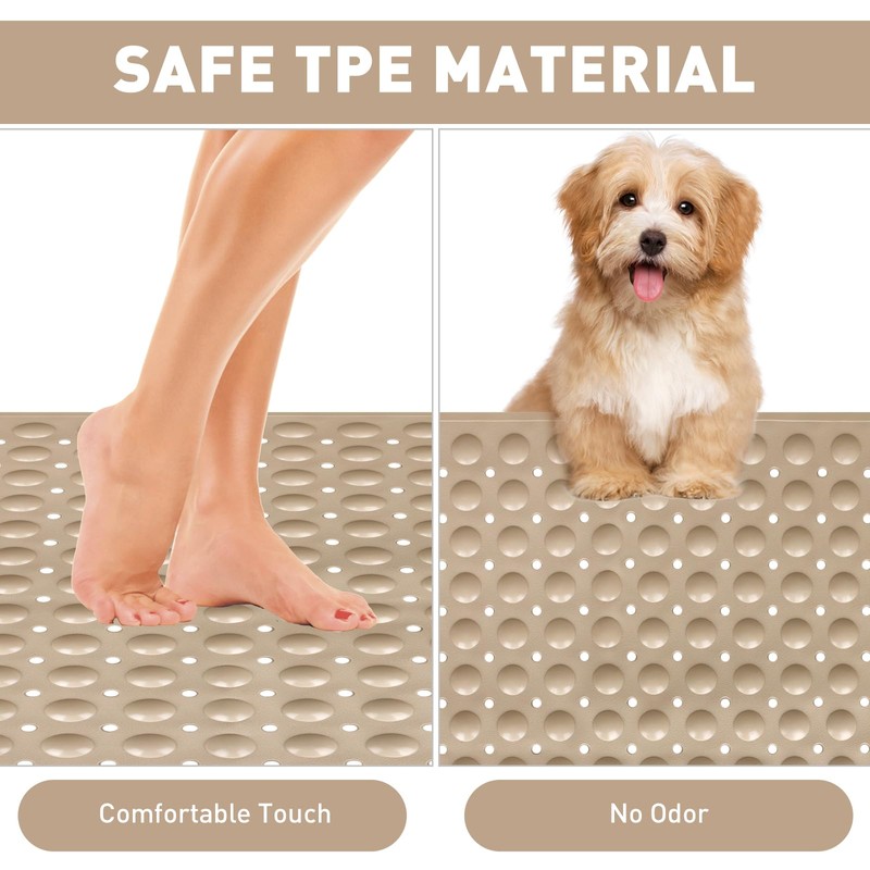 Shower Mat Non Slip: 35.4 x 23.6 Inch Extra Large