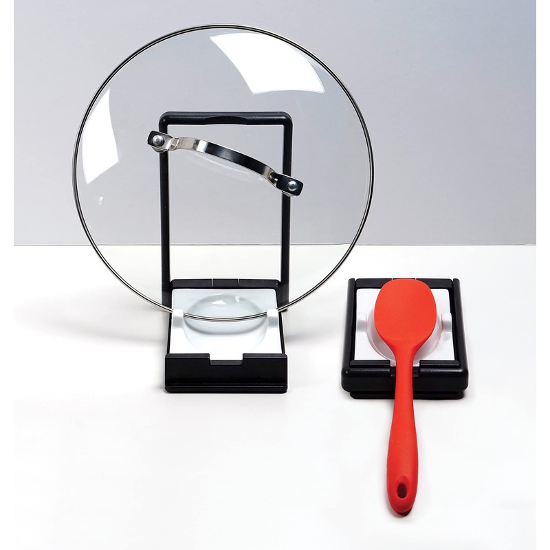 RSVP International Kitchen Cooking Collection Tool Rest, Lid & Spoon,