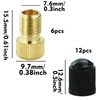 6PCS Presta Valve Adaptors, Convert Presta to Schrader Adapter for