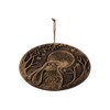 Stunning Copper-Finished Circular Terracotta Plaque - 20cm x 20.5cm (1