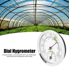 Ejoyous Termómetro de Esfera, Higrómetro de Interior, Medidor de Temperatura y Humedad para el Hogar, Jardín, Invernadero, Humidificadores