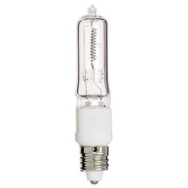 Satco S3486 1/Card 120V 150-Watt T4.5 E11 Base Light Bulb, Clear