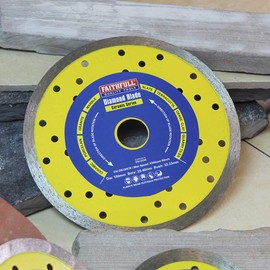 Faithfull FAIDB180CR Marble, Ceramic, Granite, Slate, Terracotta Tile Diamond Cutting Blade 180mm x 22/16mm (7in)