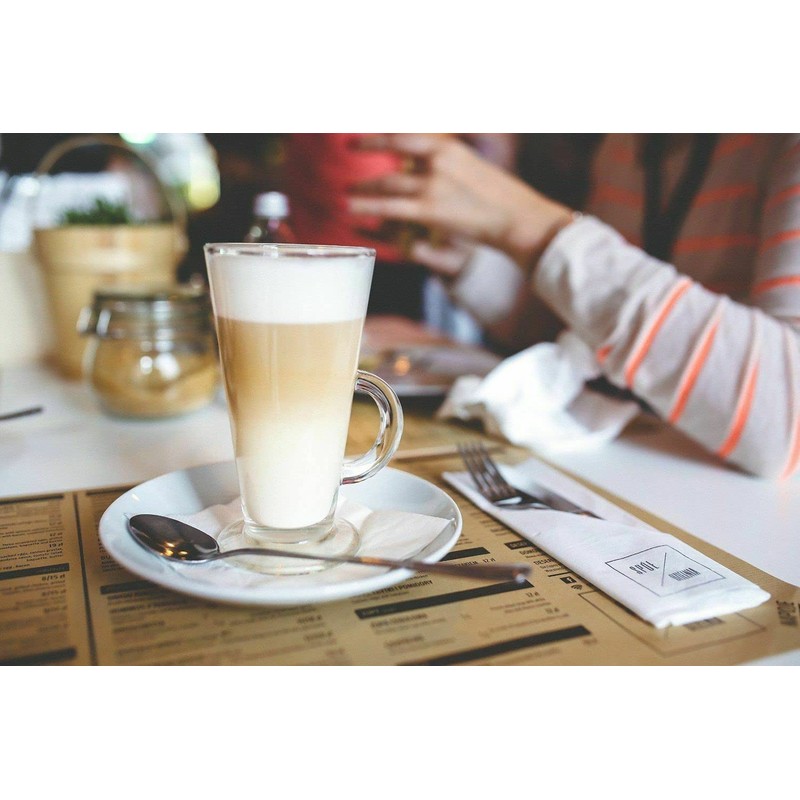 Pack of 4 - Long Handle Stainless Steel Latte Spoons