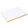 russell+hazel Weekly Notepad, White with Gilded Edges, 80 Sheets, 10”