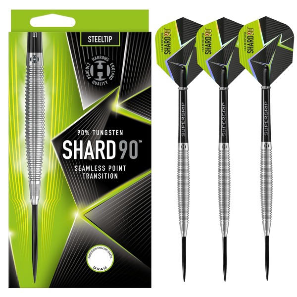 Harrows Shard 90% Tungsten Steel Tip Darts Set (23, Grams)