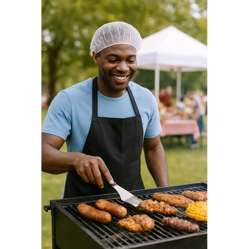 CocoAtlas Disposable Bouffant Caps, 21 inch Hair Nets, 100 Pack,