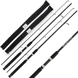 2 X NGT 6FT STALKER BLACK CARP FISHING ROD 2PC 1.8M STALKING TACKLE