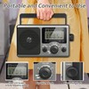 Greadio Portable Shortwave Radio with Best Reception,AM FM Transistor,LCD Display,Time