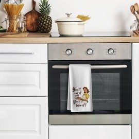 Recipe Funny Kitchen Towels,16 X 24 Dish Towel,with Hilarious Sayings and Wonderful Designs,Absorbent Microfiber Dishcloth, DAR Rags Decor, Great Gifts for Hostess New Home Mom Women Housewarming