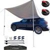 DANCHEL OUTDOOR Portable Suction Cups Car Camper Awning 7.7lbs, Needn't