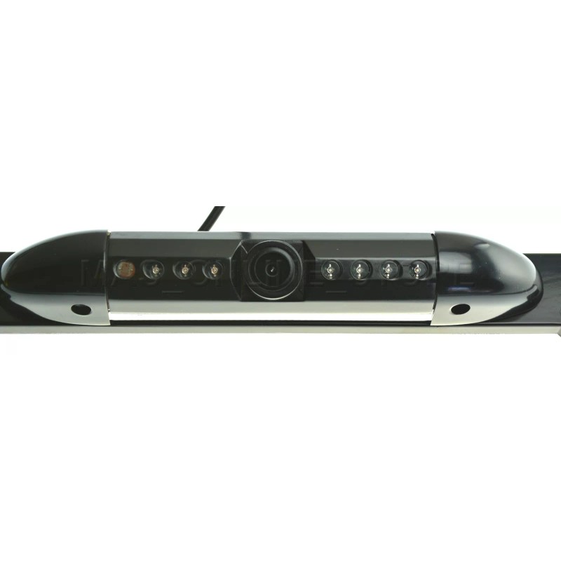 BLACK LICENSE PLATE FRAME WITH IR NIGHT VISION COLOR FRONT