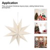 POPETPOP 3Pcs Christmas Star Lantern Lampshade 9 Pointed Hollow Out