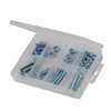 Fixman 662943 Hexagonal Screws and Nuts Assortment 75 Pieces, Grey,