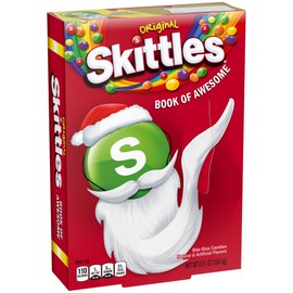 SKITTLES Original Book of Awesome Chewy Christmas Candy Gift Box, 6.51oz Box (Pack of 12)