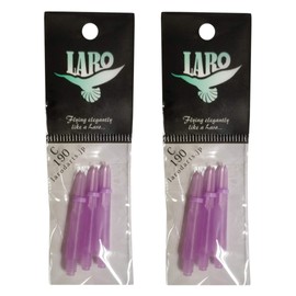 L-style LARO - Cañas de Dardos con Cerradura (2 Unidades, 6 Ejes en Total), púrpura (Milky Purple), 190mm