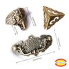 Jewelry Box Antique Lock Latch Hasp Hinges Handle Box Corner