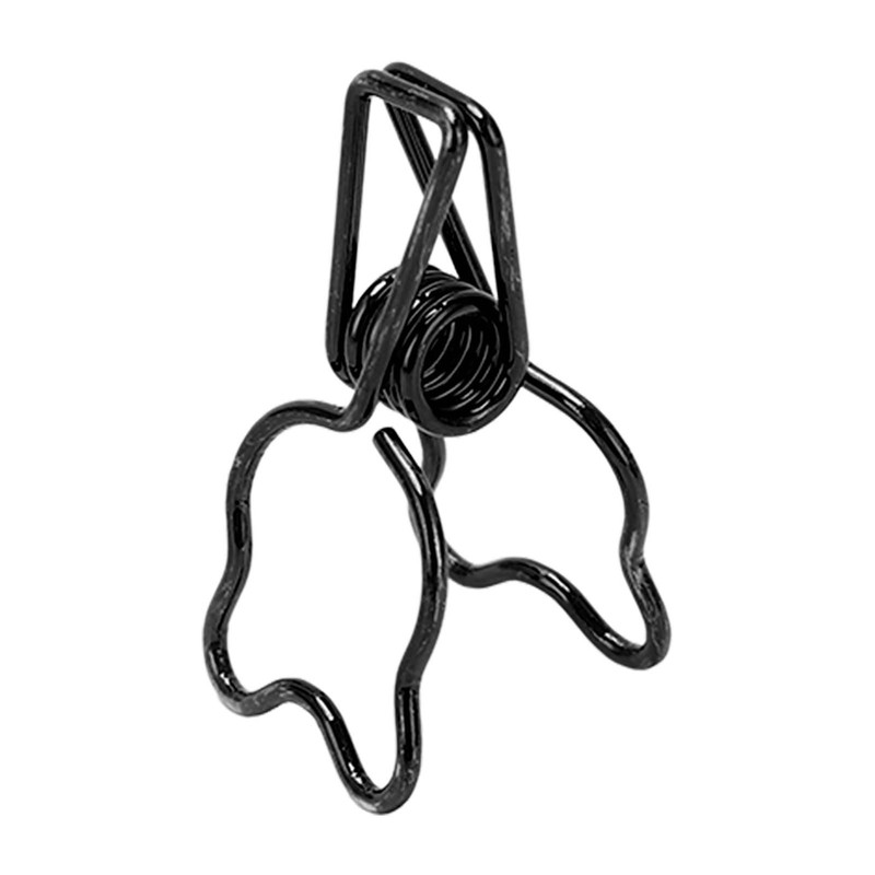 100Pcs Binder Clips Cute Bear Hollow Strong Clamping Force Metal