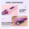 10 Pcs Liquid Glitter Eyeshadow Metallic Shimmer Glitter Eyeshadow Sweatproof