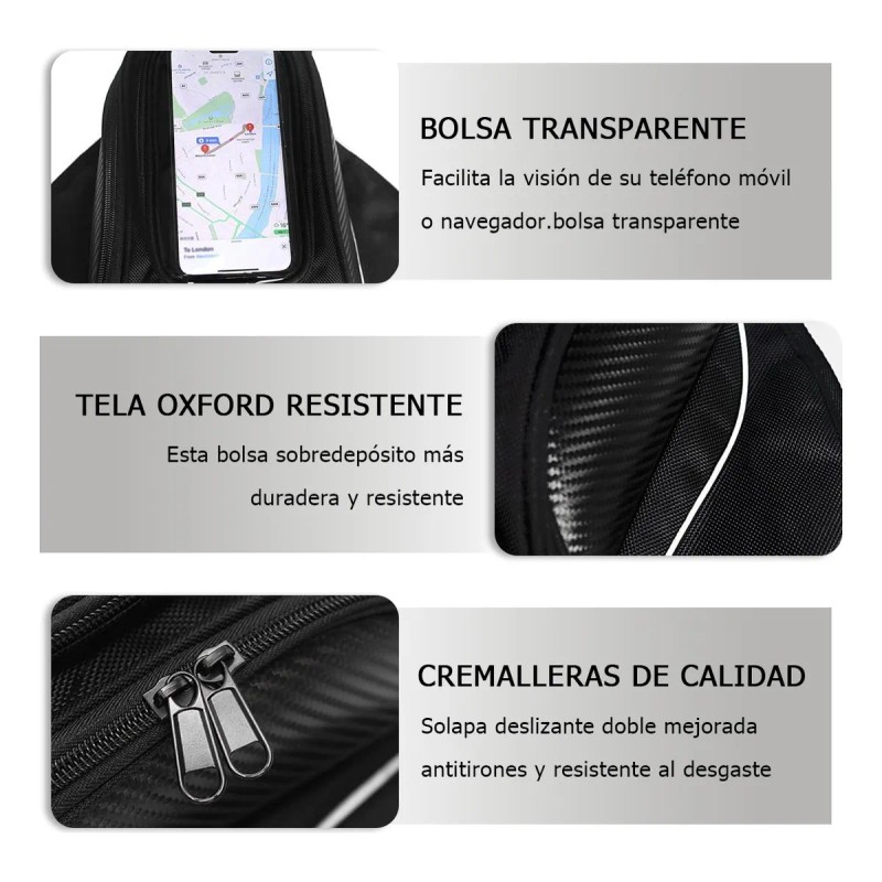 Bolsa De Depósito Mochila Para Moto Con Tanque Imanes Correa