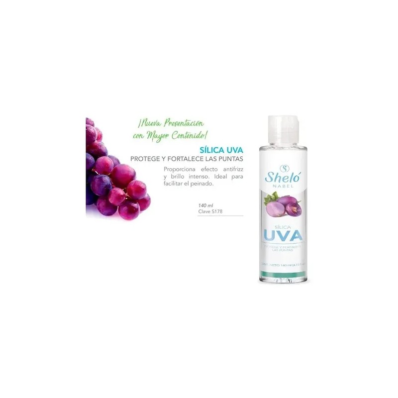 Silica Uva Anti Frizz, Nutre, Da Brillo Shelo