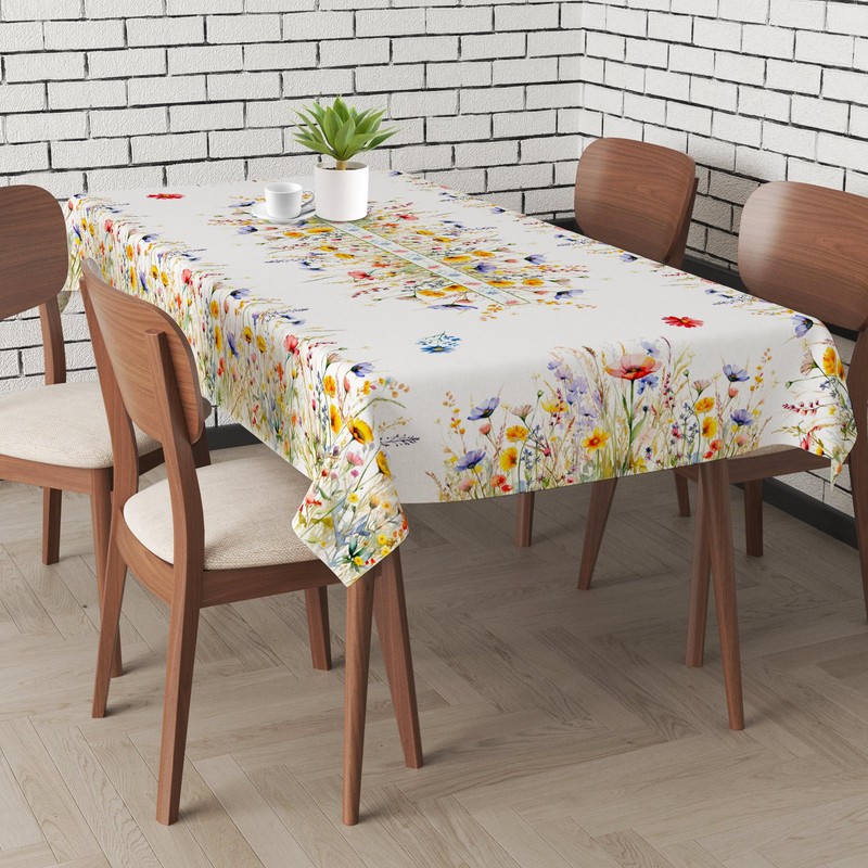 cusugbaso Spring Tablecloth 60x120 for Recatangle Table - Spring Decorations