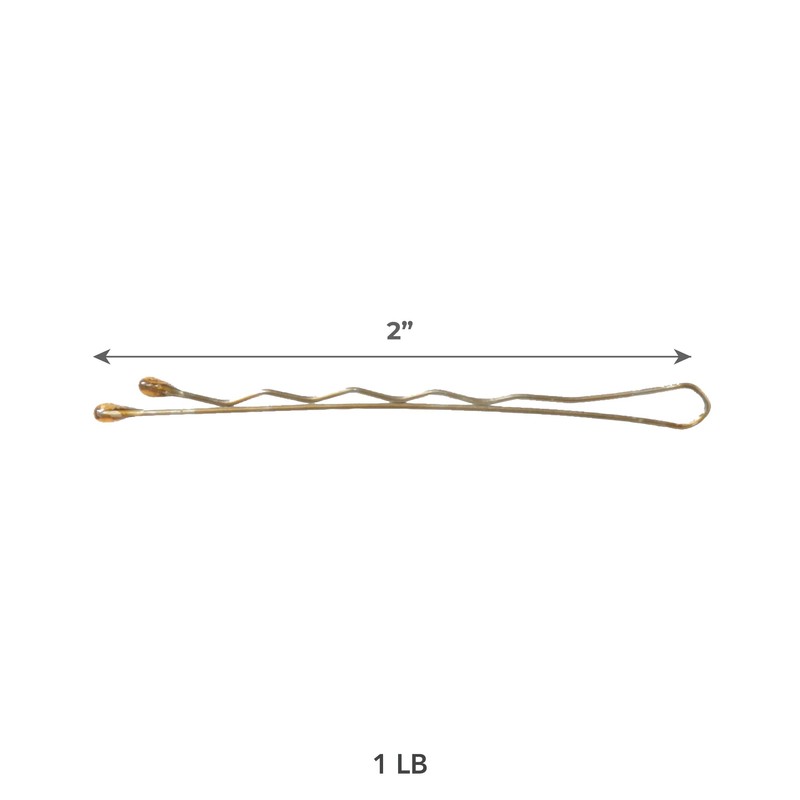 ForPro Professional Collection Bobby Pins (400-Count Approx), Bronze, 2" L,