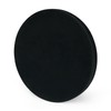 HofferRuffer Large Round Serving Tray 24'', Elegant Faux Leather Circle