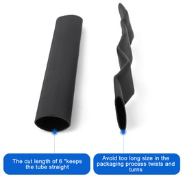 1/8" Heat Shrink Tubing 200pcs,6" Long,2:1 Electrical Wire Cable Wrap Insulation Heat Shrink Tube, UL Certified and RoHS Compliant