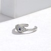 HMOOY Evil Eye Ring, Blue Cubic Zirconia, Evil Eye Open