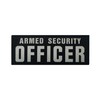 Armed Security Officer Reflective Patches with Hook and Loop Backing,